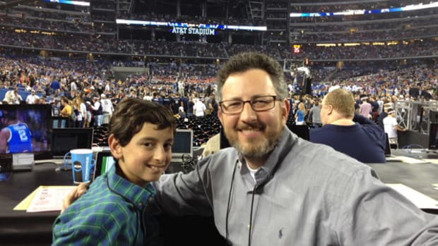 Two Generations of Journalists Experience Final Four Together