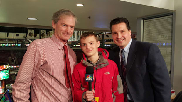 Inside the Booth with Blackhawks Broadcasters Pat Foley and Eddie Olczyk
