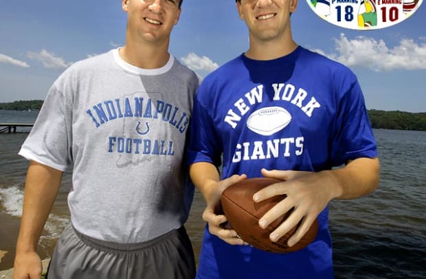 Sports Figures on The Simpsons - 1 - Peyton and Eli Manning