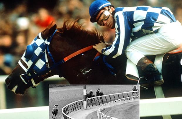 Secretariat wins Belmont by 31 lengths