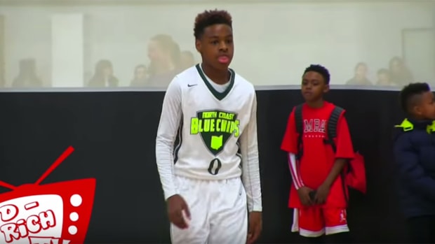Lebron james jr blue chips jersey deals