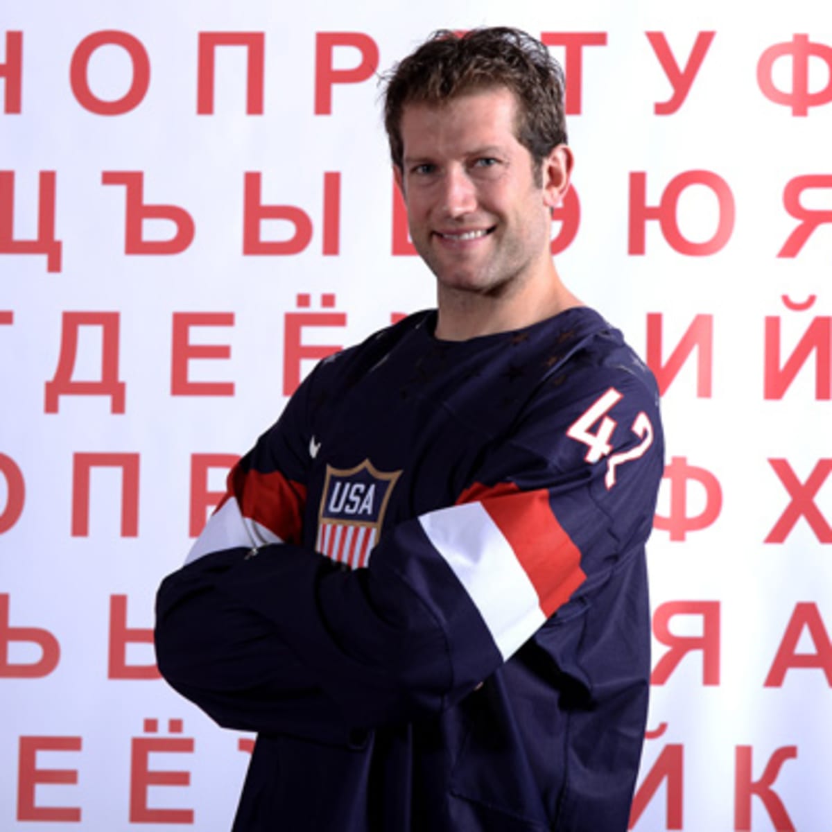 david backes olympic jersey