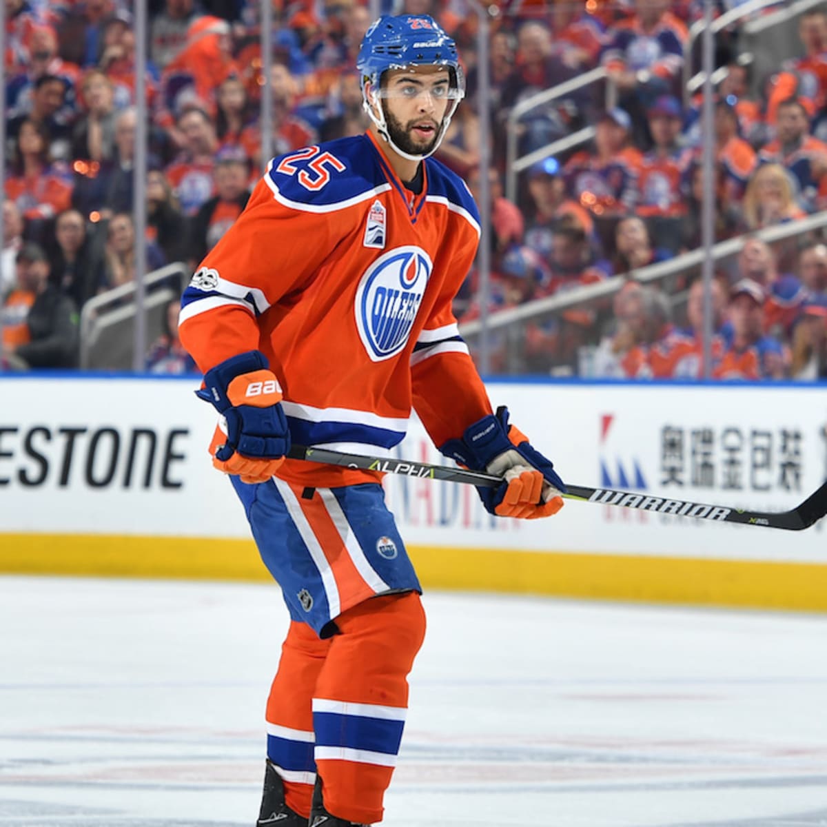 Darnell Nurse of the Edmonton Oilers poses for his official