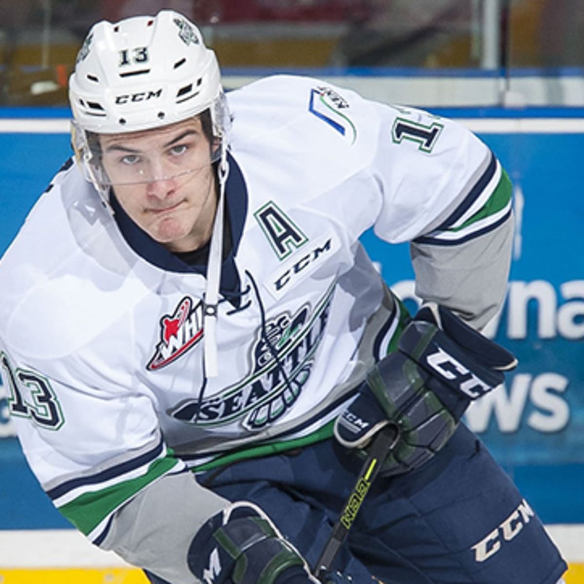 Download Seattle Thunderbirds Canadian Ice Hockey Player Mathew Barzal  Wallpaper