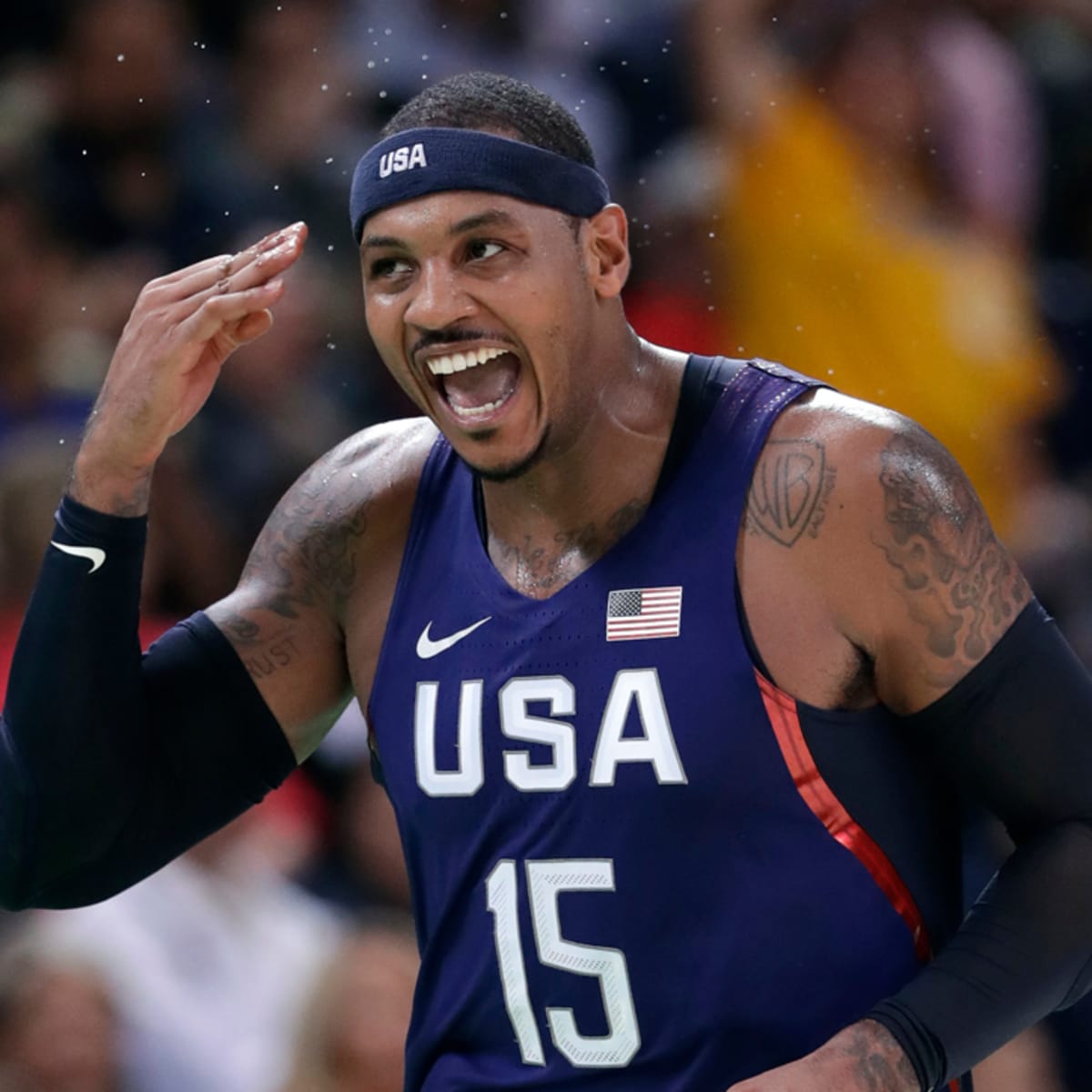 Carmelo anthony usa t shirt shop
