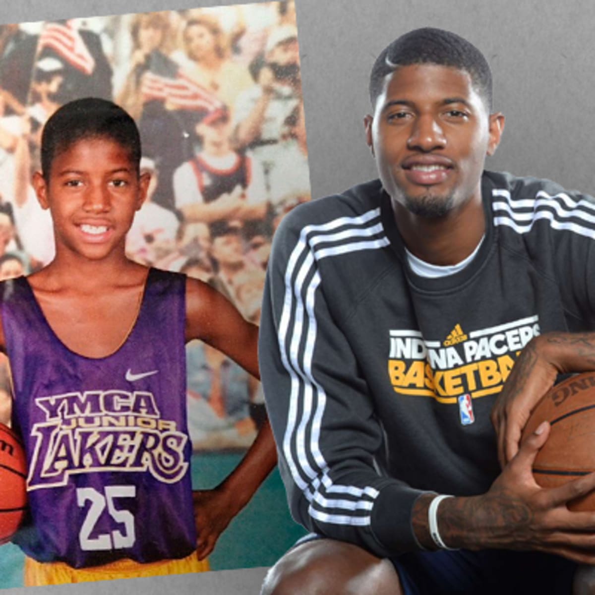 Paul george deals jersey kids