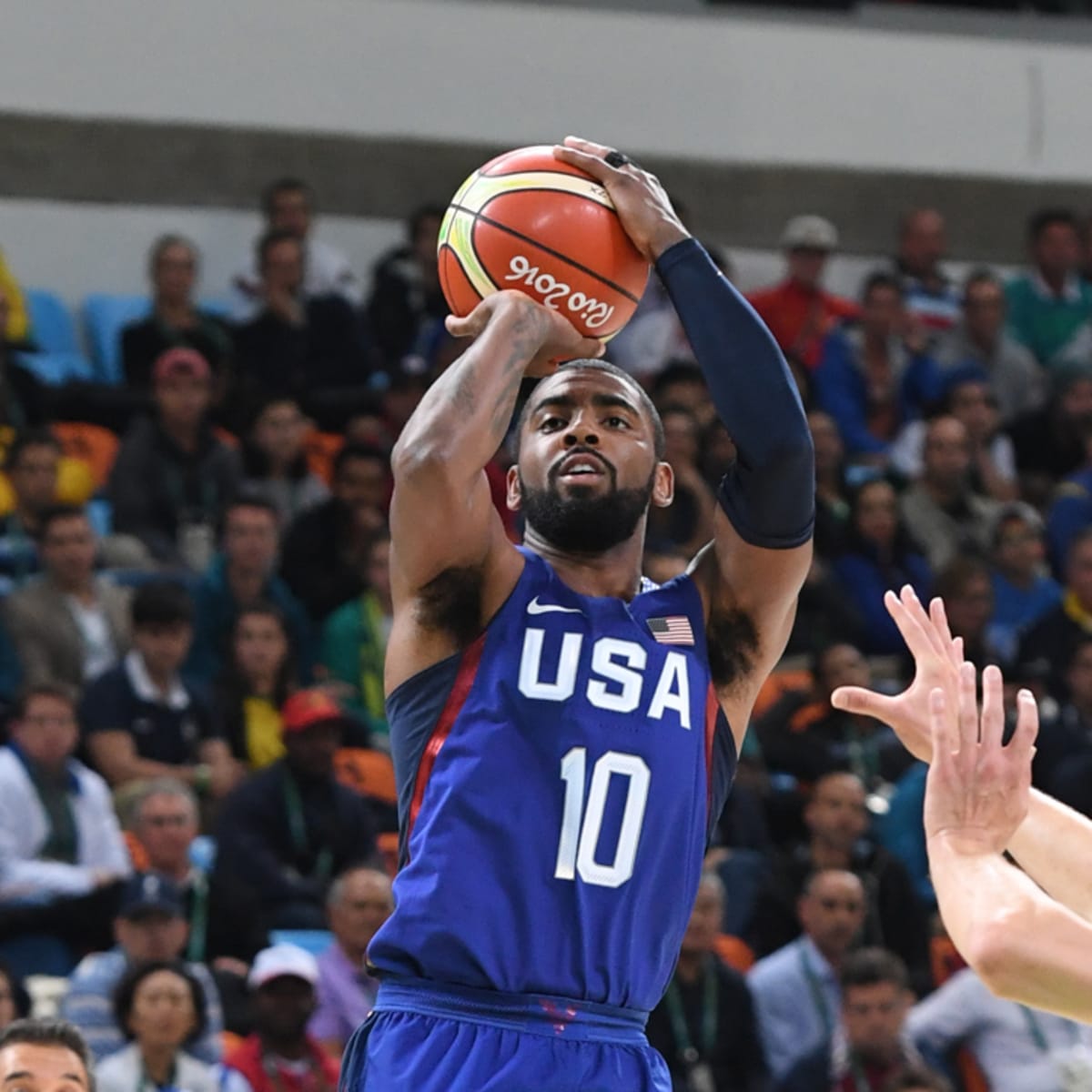 Team USA Kyrie Irving late three haunts Draymond Green SI Kids