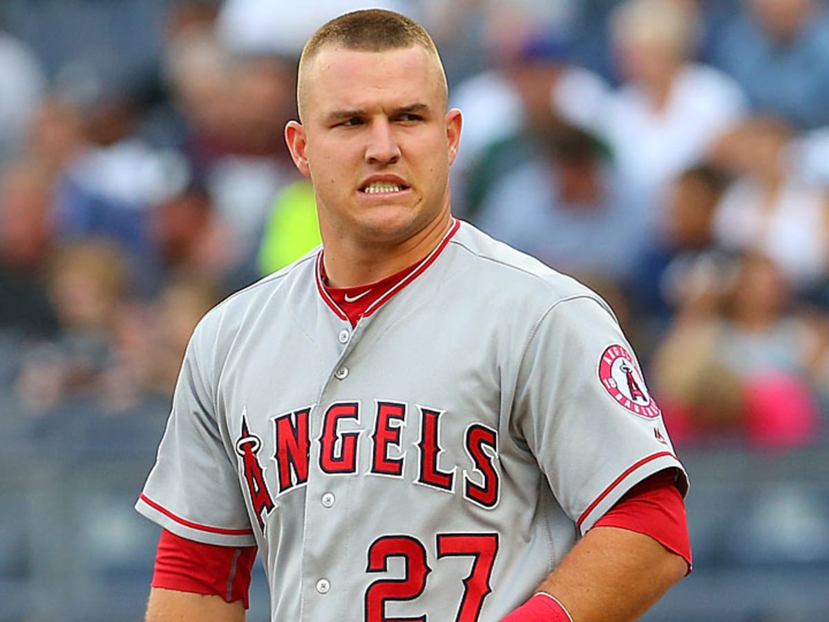 mike trout away jersey