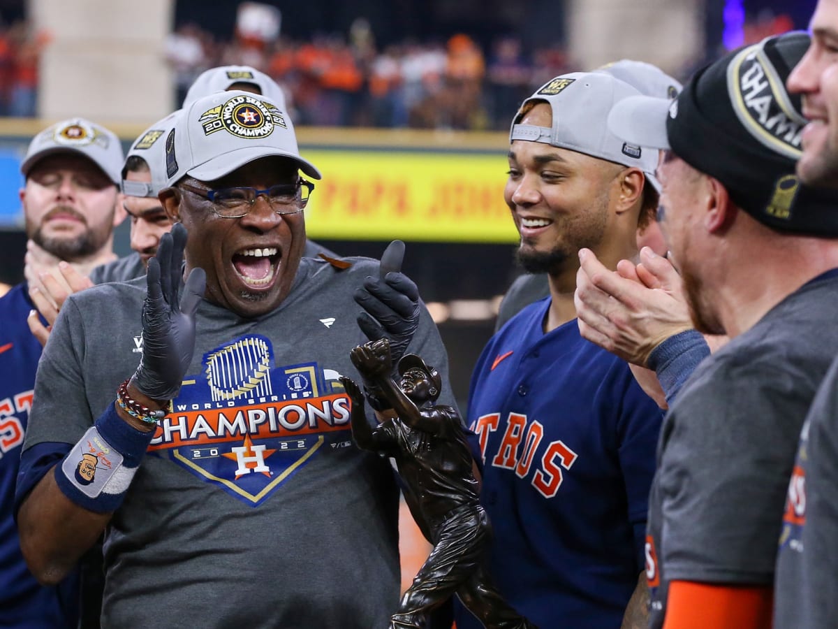 dusty baker world series trophy