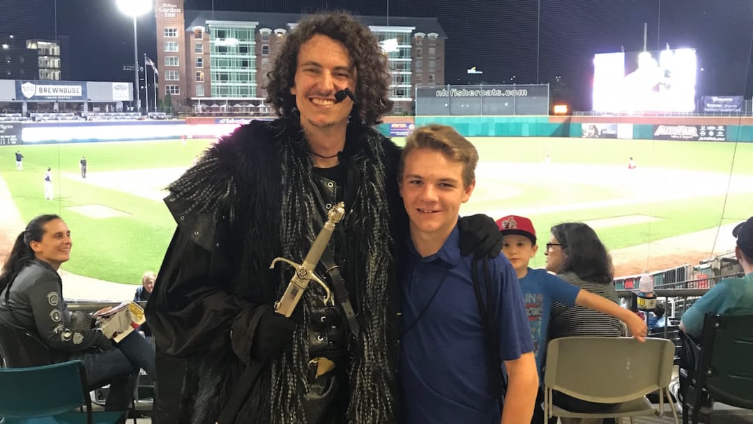 New Hampshire Fisher Cats Emcee Tyler Zickel Provides a Great Fan Experience
