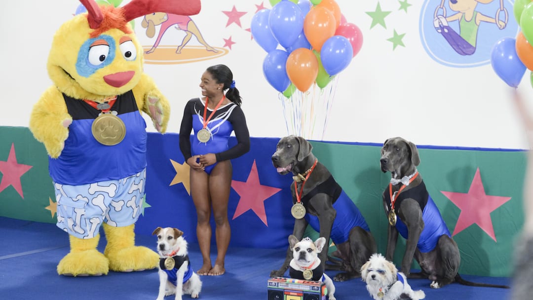Simone Biles Has New Canine Co-Stars