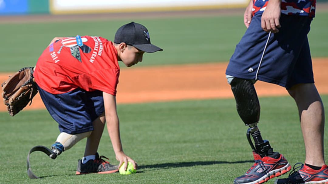 Young Amputees Team Up with Wounded Warriors at Softball Camp