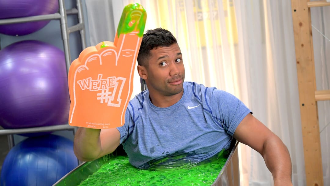 Russell Wilson Talks Off-Season Training and Getting Slimed at the Nick Kids' Choice Sports Awards