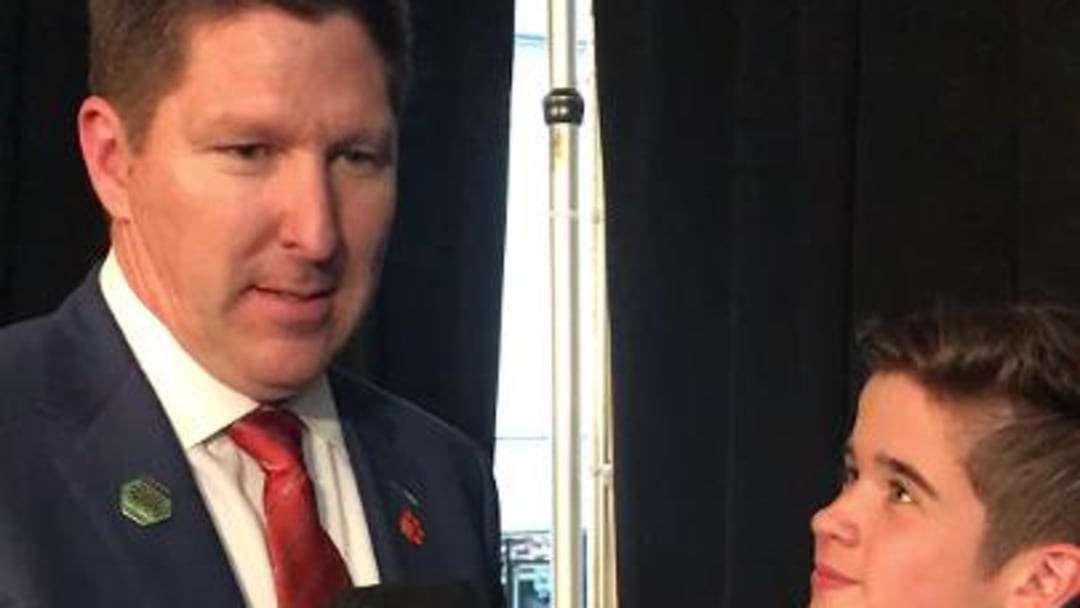 Kid Reporter: Clemson's Brad Brownell Talks with Max