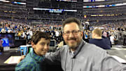 Two Generations of Journalists Experience Final Four Together