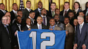 Seahawks Fly the 12th Man Flag at the White House