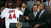 President Obama Celebrates the Red Sox Have at the White House