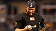 Brewers Catcher Tears the Cover off the Ball!