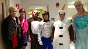 Bruins Visit Kids While Dressed as Characters from Frozen
