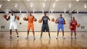 Melo, D-Wade, Dwight, Westbrook and Johnson Play Christmas Carol With Basketballs