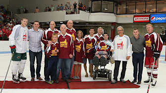 Hockey Rivals Come Together for a Good Cause at Comm Ave Classic