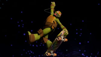 Shredding with the Teenage Mutant Ninja Turtles at Comic Con