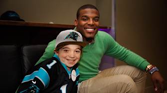Cam Newton Makes 11-Year-Old Fan’s Wish Come True