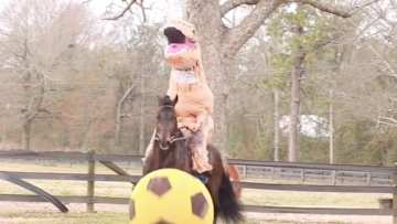 Thursday Afterschool Special: T-Rex Horse Soccer