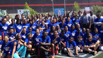 Top NFL Prospects Team Up With Kids Before the Draft