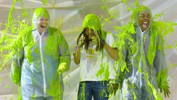 Kid Reporter Tests Slime Ahead of Nickelodeon Awards Show