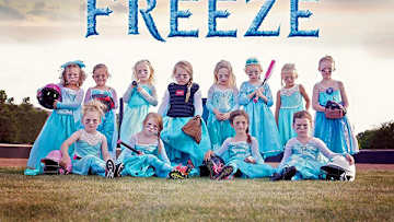 Frozen-Inspired Softball Team Means Business!