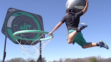 Exclusive: Dude Perfect and Nerf Go Gigante!