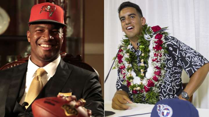 Jameis Winston, Marcus Mariota Go 1-2 in NFL Draft Jameis Winston, Marcus Mariota Go 1-2 in NFL Draft