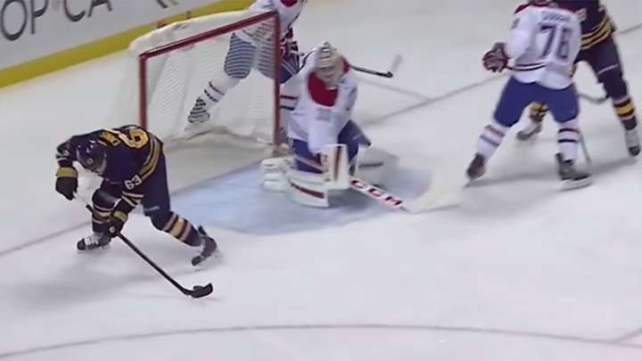 Sabre Tyler Ennis Scores Incredible No-Look Goal