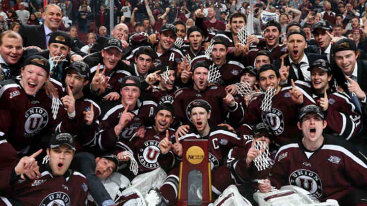 Union Wins First NCAA Men's Hockey Championship Union Wins First NCAA Men's Hockey Championship