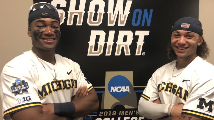 Michigan's Brewer and Nwogu Traded Football For Baseball Michigan's Brewer and Nwogu Traded Football For Baseball