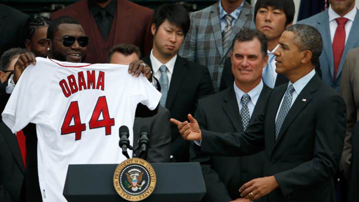 President Obama Celebrates the Red Sox Have at the White House