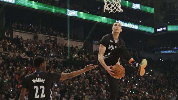 NBA All-Star Weekend Day 2: Zach LaVine Slams The Roof off of Barclays NBA All-Star Weekend Day 2: Zach LaVine Slams The Roof off of Barclays