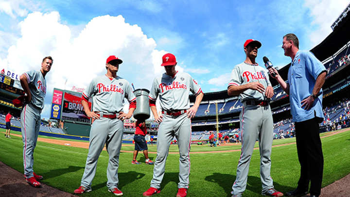 Four Phillies Pitch In on No-Hitter