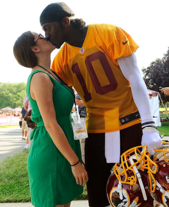 NFL Players with Fans at Training Camp - 1 - Robert Griffin III
