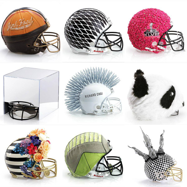bloomingdales super bowl xlviii helmet auction