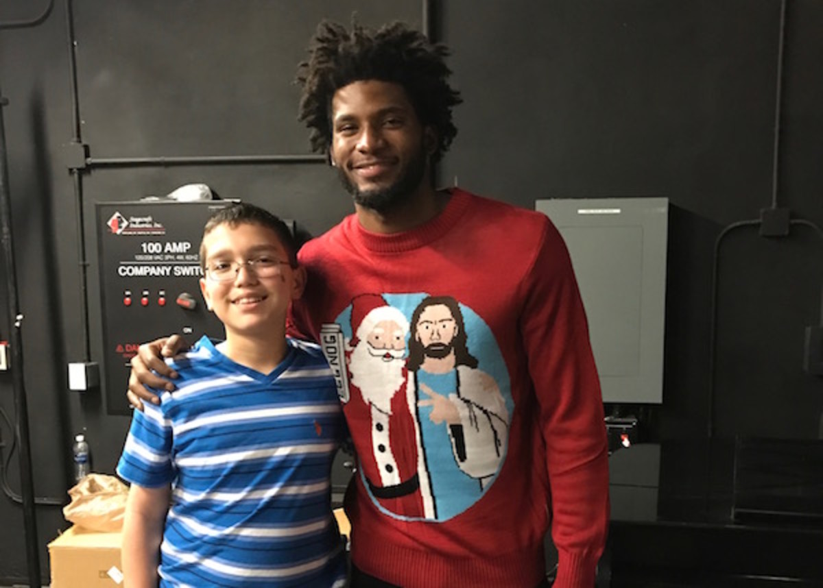 Kid Reporter Dylan Goldman and Justise Winslow