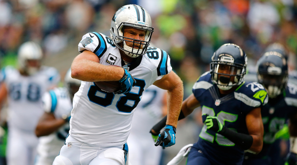 Carolina panthers olsen shop jersey