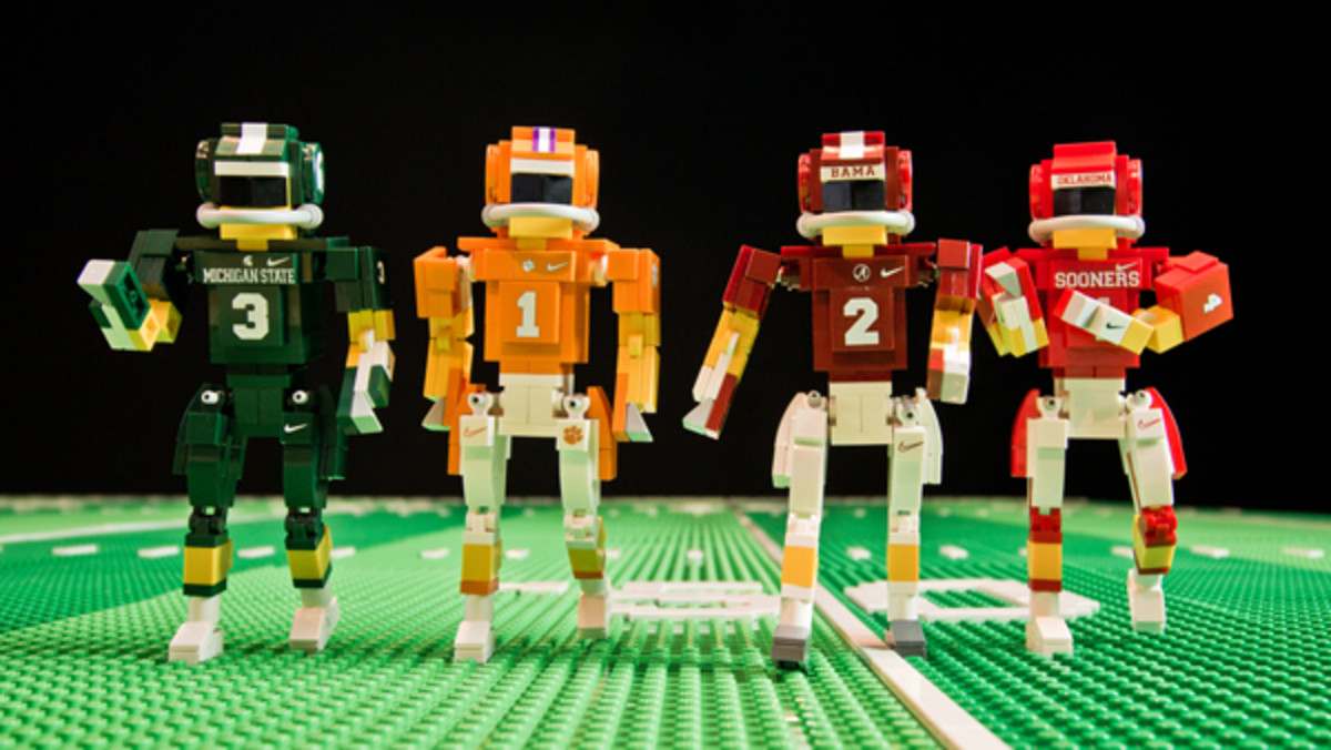 Get Pumped for the College Football Playoff with Hard-Hitting Lego