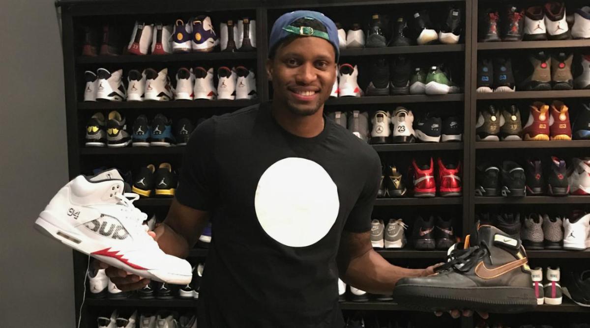 Inside Rudy Gay S Massive Sneaker Closet Si Kids Sports News