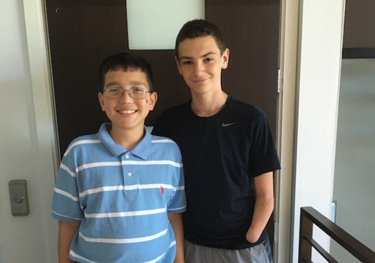 Kid Reporter Dylan Goldman and Michael Stolzenberg