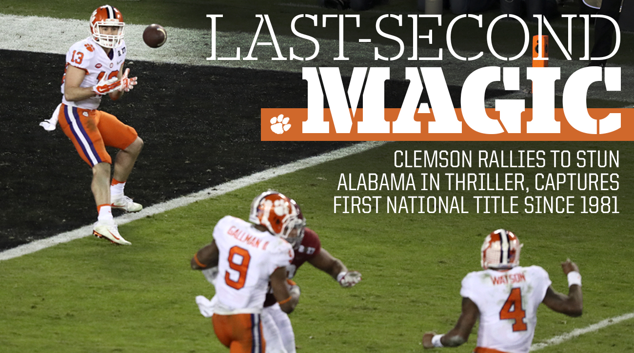 Clemson football Story behind championshipwinning touchdown play SI