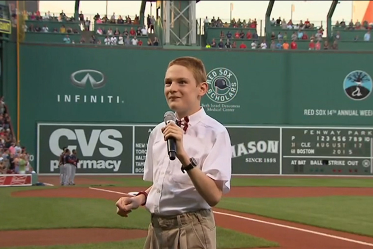 Christopher Duffley fenway park national anthem