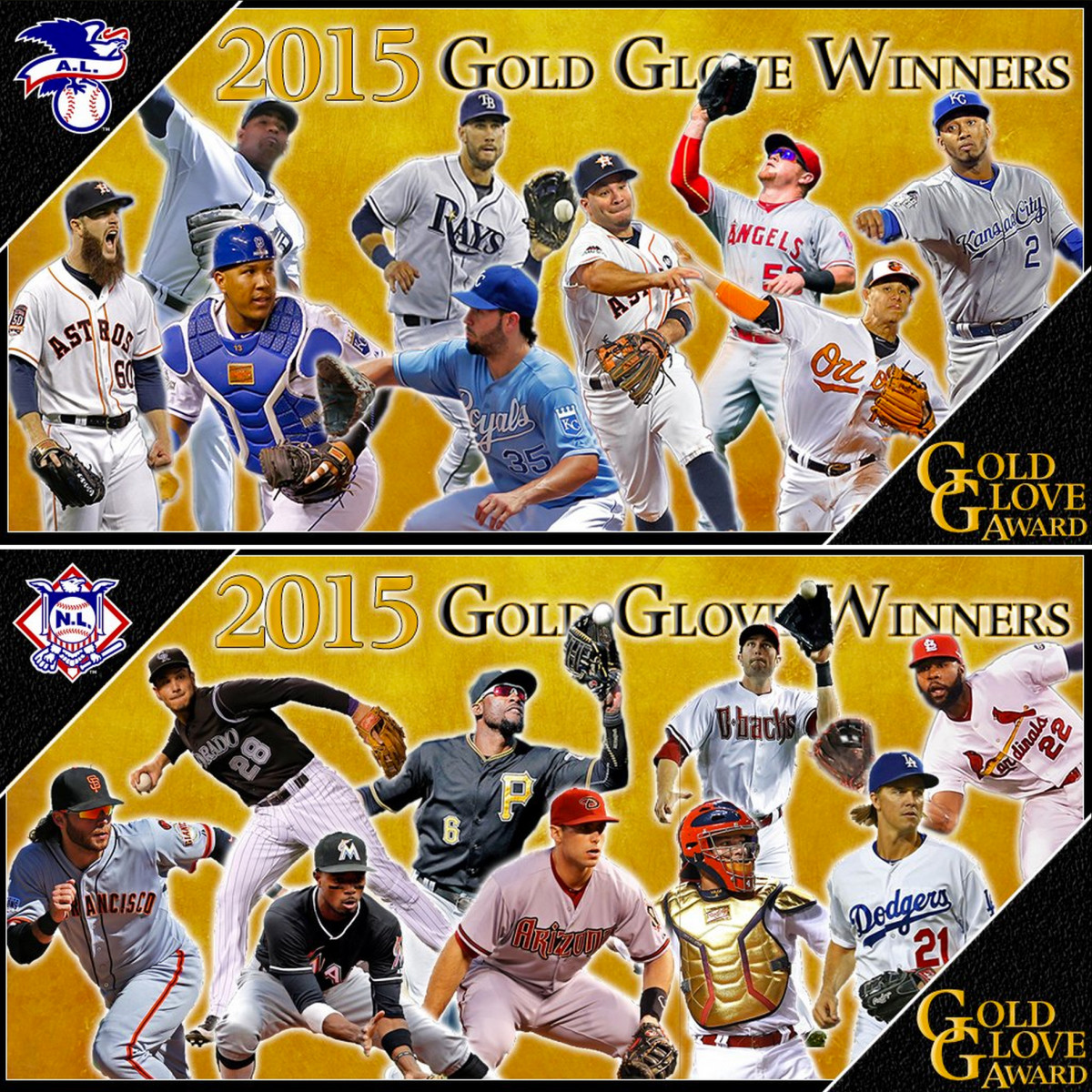 2015 mlb gold gloves