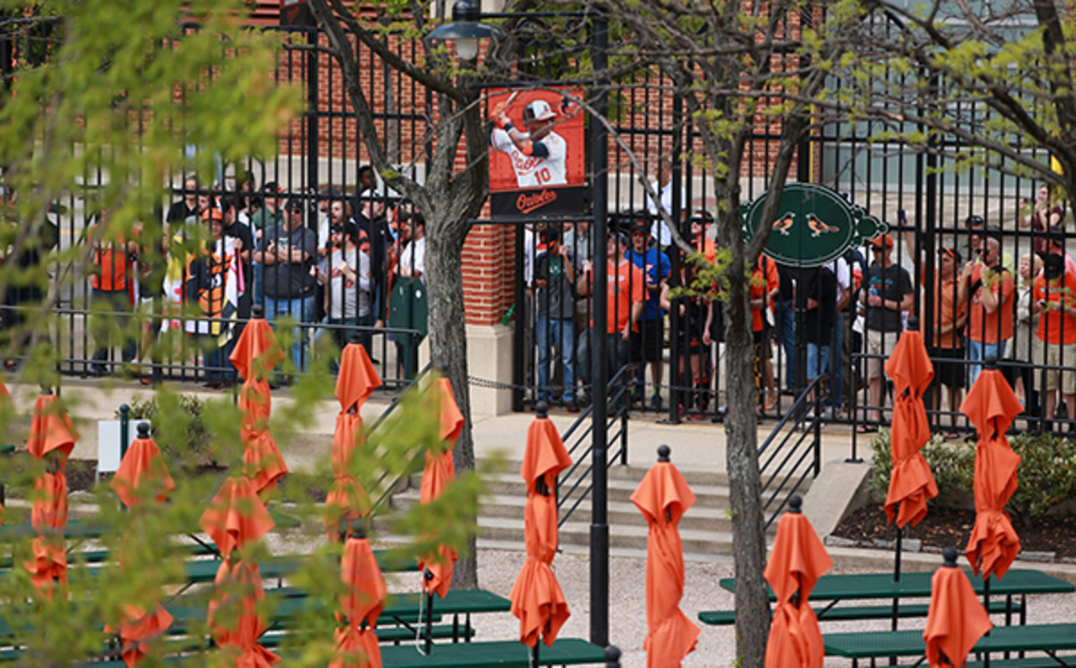 baltimore orioles chicago white sox empty stadium